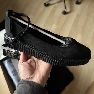 T.U.K Women's Black Creeper Shoes